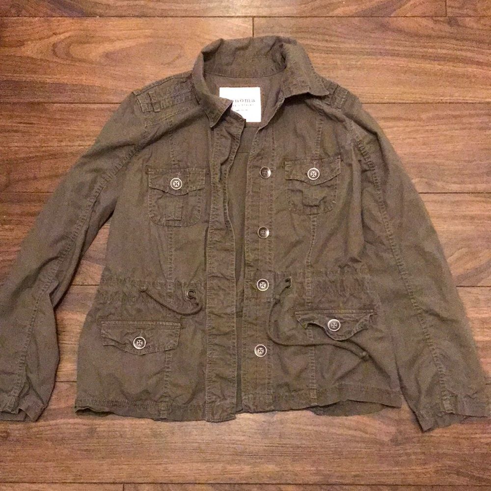 Vintage Y2K Army Green light cargo jacket